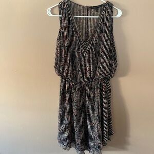 White House Black Market Striped Sleeveless Dress